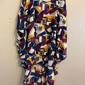 Colorful Geometric Pattern Dress